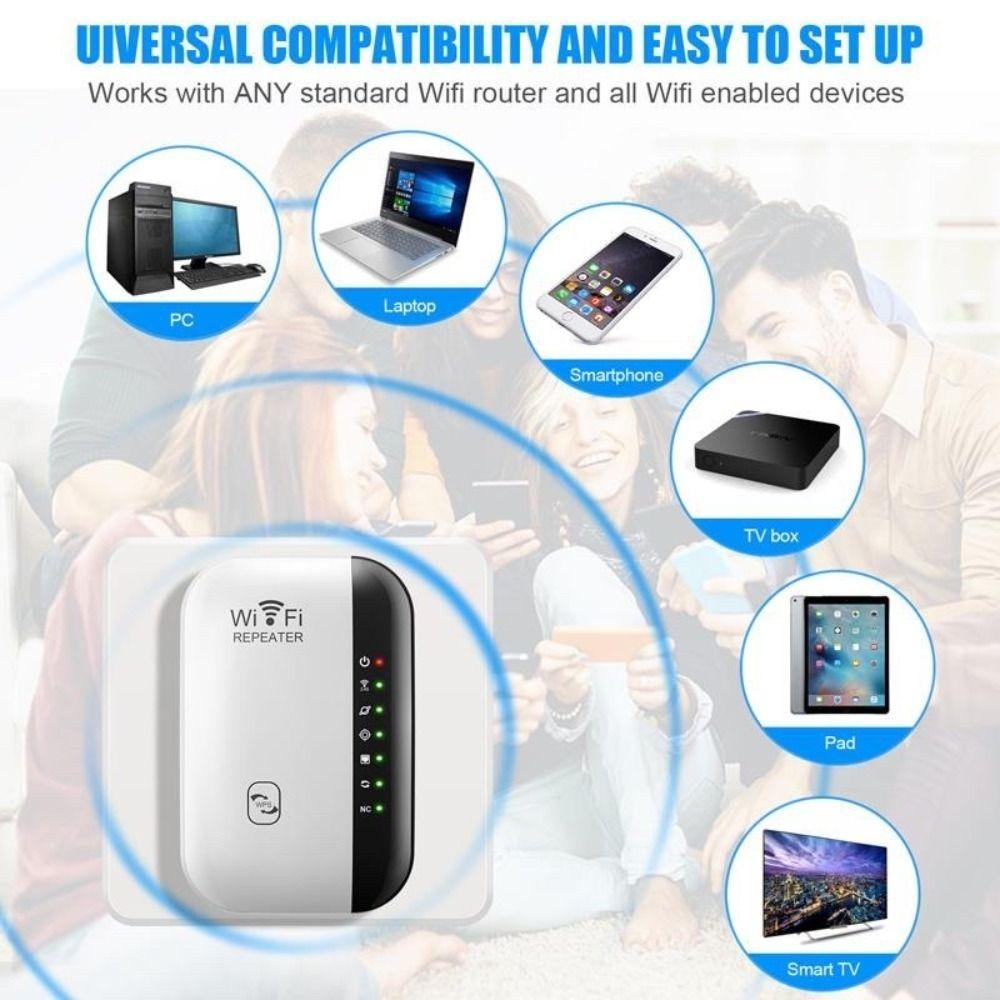 300Mbps WiFi Signal Booster 4/7 Lights WIFI Repeater High Quality WiFi Range Extender  Home