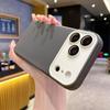 Fashion Contrast Color Lens Protection Silicone Phone Case For 17 Air 16 15 14 Plus 13 12 11 Pro Max Soft Cover