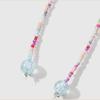 Sweet Ribbon Bowknot Pearls Keychain Charm Fashionable Key Accessory Cuteness Bag Charm Suitable for Keys and Bags