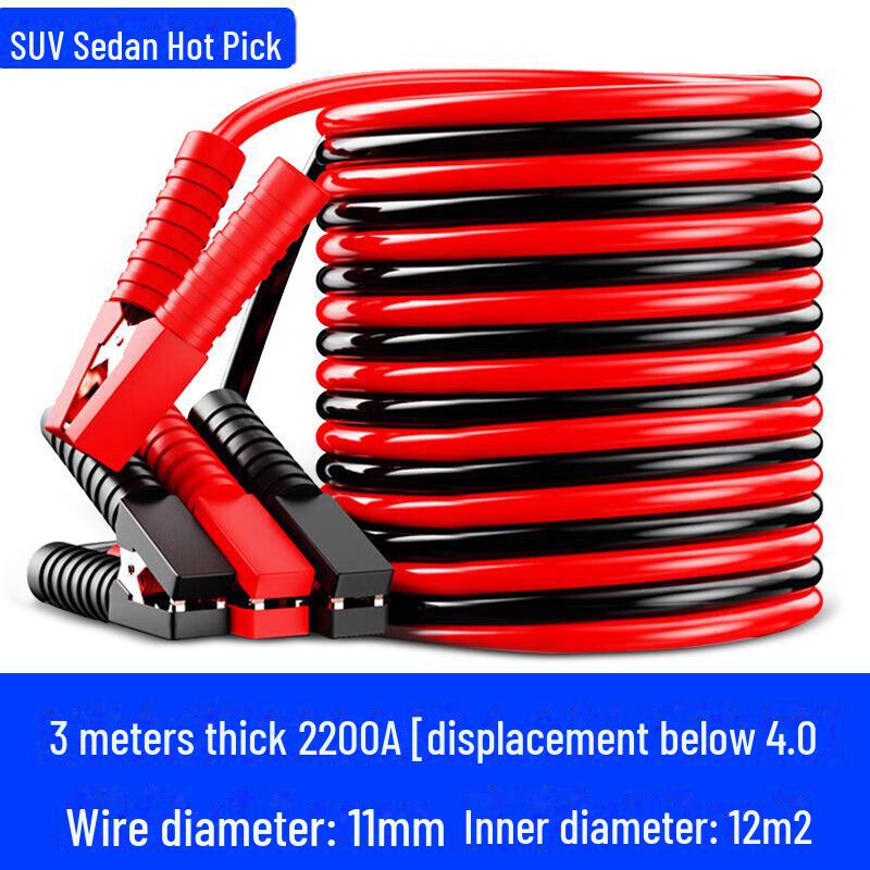 Fully Enclosed Pure Copper Car Battery Emergency Power Line Set