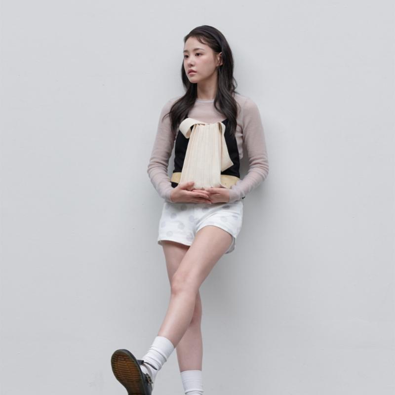 Pleatsmama Light Shoulder Bag Ivory