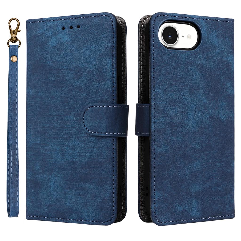 For iPhone 16e Case Wallet RFID Blocking PU Leather Cover Viewing Stand