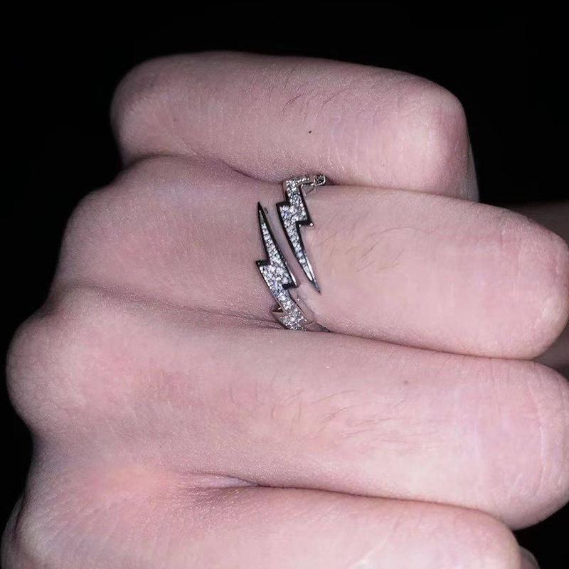 Silver Smile Shape Ring for Women Girls Y2K Stainless Steel Rings Adjustable Opening Ring Jewelry Friend Gifts