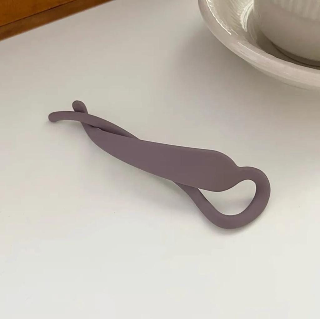 Frosted Matte Banana Clip Korean Simple Hair Clip Resin Acrylic Hairpin Ponytail Barrettes Hair Claw Casual All-match Headdress