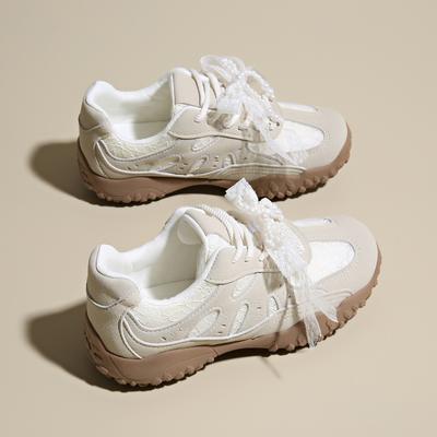 CRLAYDK Sneakers for Women Lace Hiking Tennis Fashion Summer Shoes Mesh Breathable Casual Outdoor Sports Walking Trainers