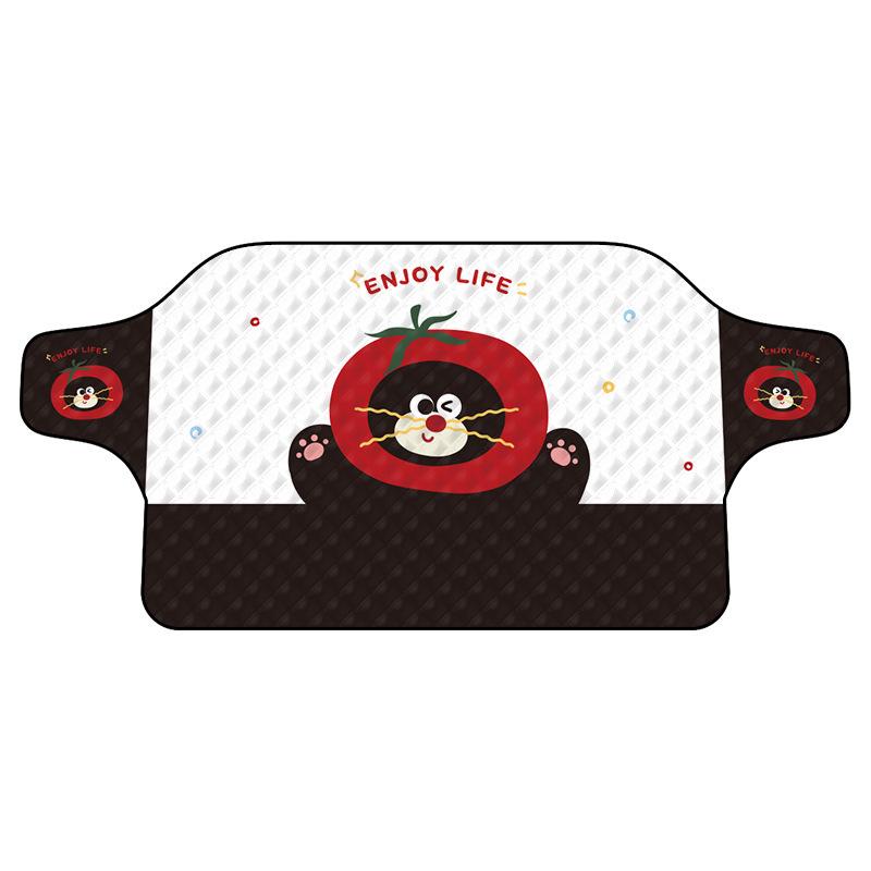 Thickened Cartoon Winter Car Windshield Snow and Sun Cover