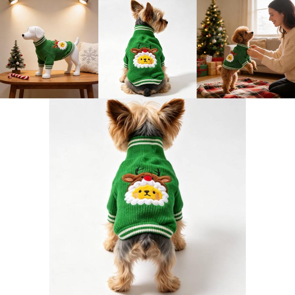 Pet Christmas Sweater Vest With Thick Wool For Tedy Dogs And Cats Perfect For Holiday Celebrations