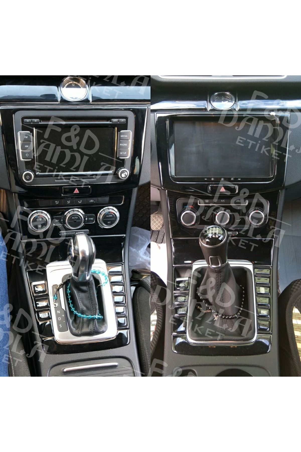 

Volkswagen Passat B7 Torpido, Konsol, Trim, Göğüs Maun Kaplama Parlak Siyah Renk