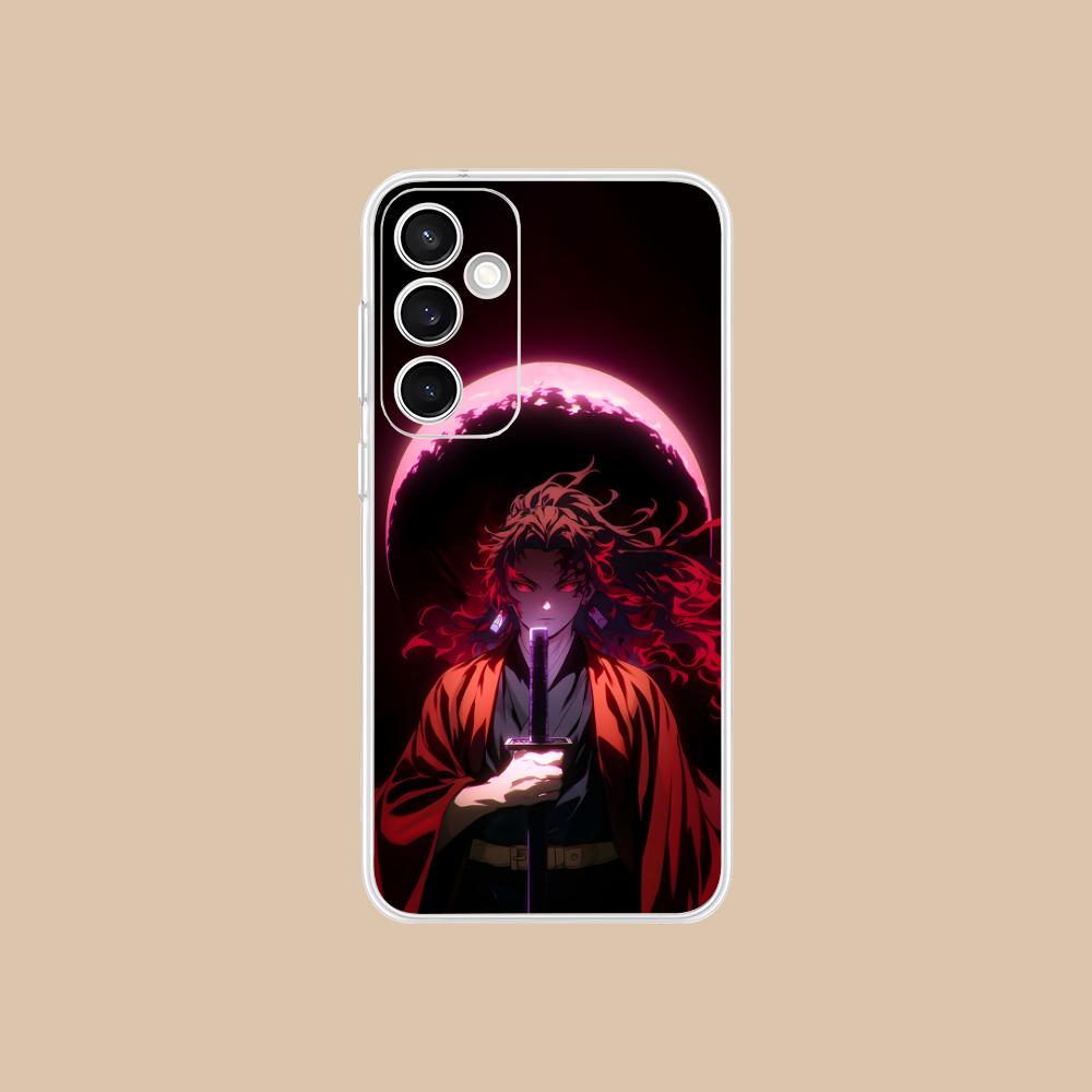 Demon Slayer Kokushibo Phone Case for Samsung Galaxy S25 S24 S23 S22 S21Plus FE Ultra Clear Colour Protective Luxury Smartphone