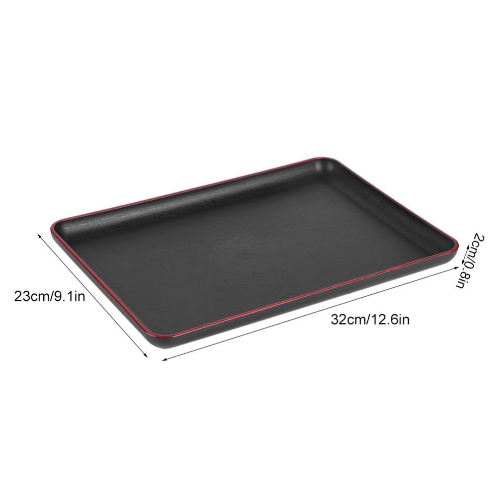 Rectangular Overall Food Carry Platter Thickened Dinner Service Tray  Beverage Placement