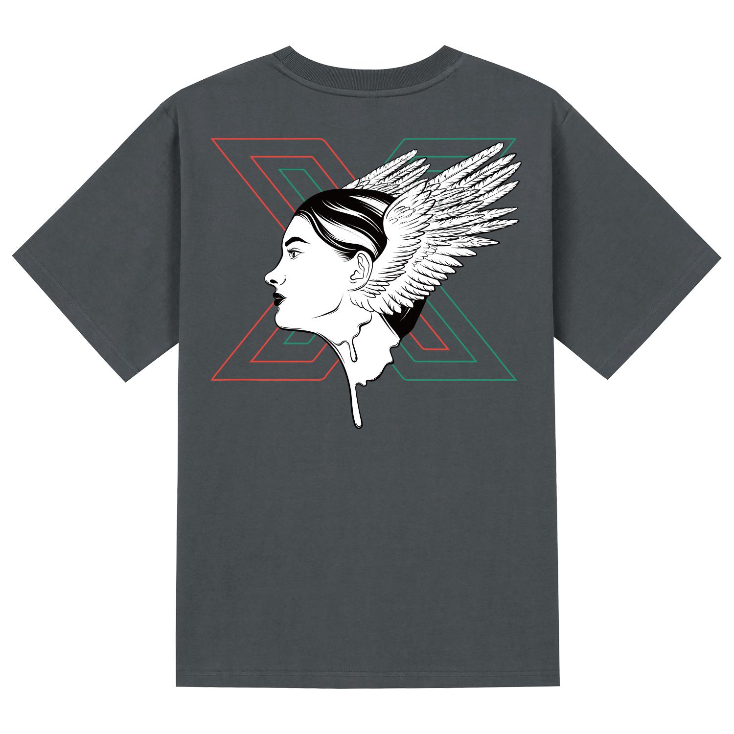 Khan 6312 Ktg0035 Khan Women Short Sleeve T-Shirt - Gray Gray/L