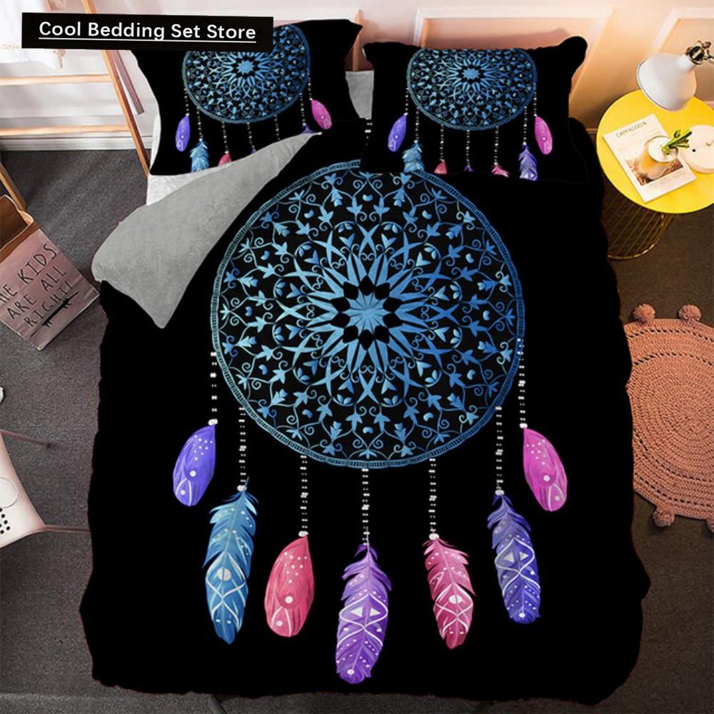 Comforter Bohemian Dream Bedding Set King Queen Size Colorful Catcher With Polyester For Teens Girls