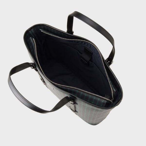 Takeo Kikuchi Gun Club Check Print Tote Bag, 07009327, Men's, Navy (294) 00