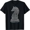 Distressed Vintage Cool Knight Chess Piece Chess Player Game T-Shirt