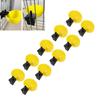 10Pcs Yellow Automatic Bird Waterer Large Capacity Bird Water Drinker  Pet Bird