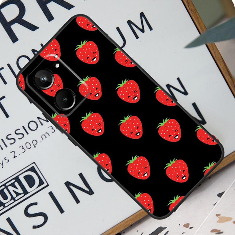 Cute Strawberry For Realme C67 C55 C53 C51 C35 C33 C31 C30 C25s C21Y GT Neo 6 GT5 9 10 11 12 Pro Plus Case