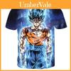 Vibrant Summer Tee Dragon Ball Z Goku Super Saiyan 3d Print Casual T-shirt Men Women Top