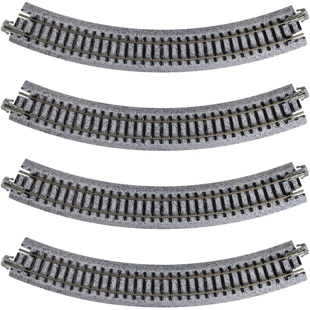KATO N Gauge Curved Line R216-45° 4 Pack 20-170 Model Train Supplies
