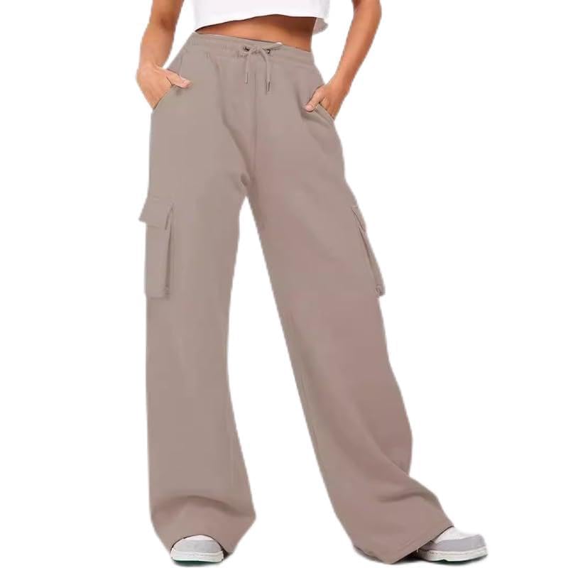 Sweatpants Women Pants With Pockets Fleece Lined Joggers Loose Jogger Pants