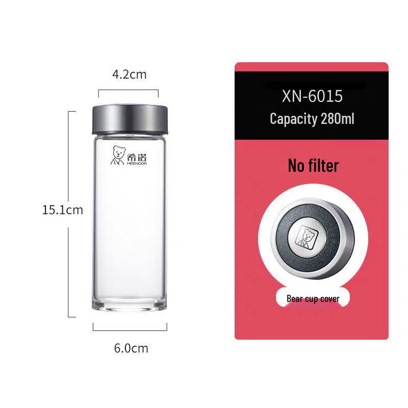 

Стеклянная офисная кружка большой емкости с фильтром для домашнего и делового использования