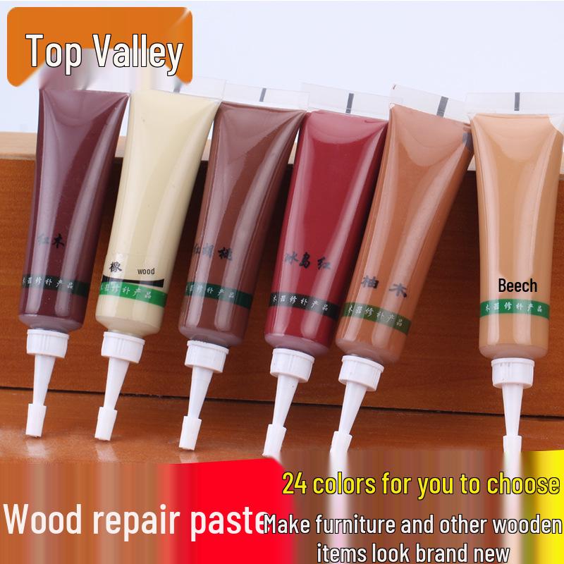 

Dinggu Wood Repair Paste and Touch-Up Pen for Furniture and Floors Repair Paint Ivory White [1 piece]