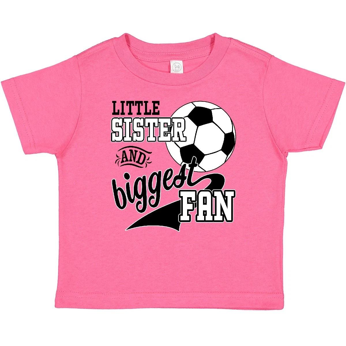 Inktastic Little Sister And Biggest Fan- Soccer Player Baby T-Shirt Sports Fans 130