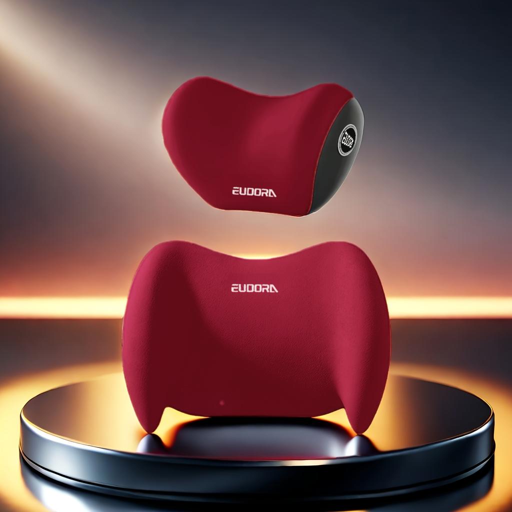 1 Set of 2 Ergonomic Car Seats 1 Headrest 1 Lumbar Pillow Support Combo Set Is Suitable for Various Models of Seats, Easy To Install, Ideal Gift