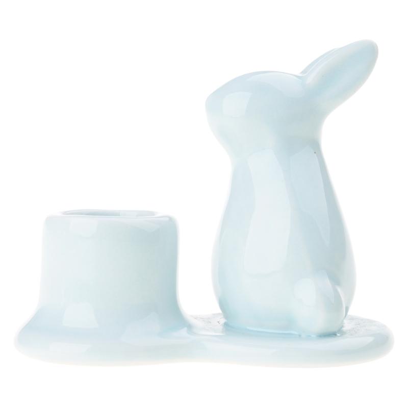 

Cartoon Rabbit Candle Holder Ceramic Candle Stand for Bedroom Kitchen Bathroom Candlesticks Decors for Christmas Birthday