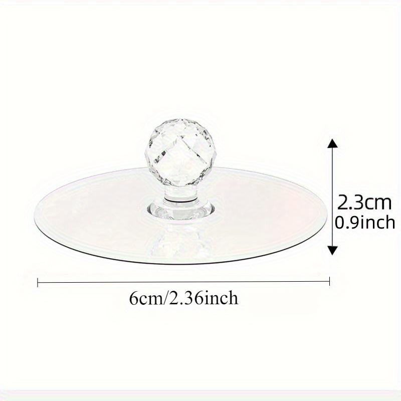 

10/20pcs Transparent Crystal Door Knobs Cabinet Drawer Door Knobs Handles Self-adhesive Handle With Hook Furniture Door Hardware