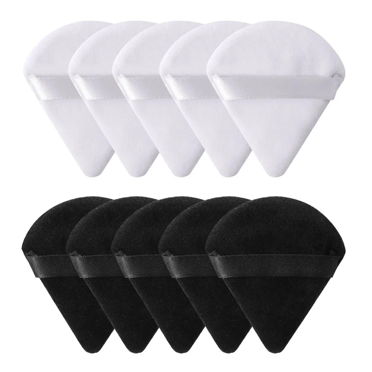 

10/20 шт. Треугольные бархатные пудровые палочки для пиццы Мука Мини-губка для макияжа лица Косметика Моющаяся Легкий инструмент для макияжа