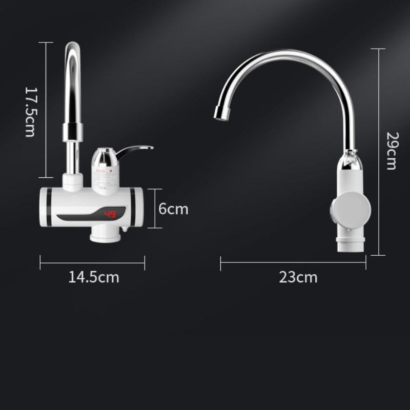 3000W High Power Household Electric Faucet Kitchen Instant Heating Water Faucet Intelligent Digital Water Heater
