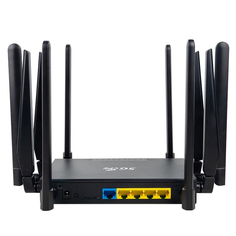 5G Dual-Band Wireless Router with SIM Card Slot, Ten Antennas, for EU & Asia WiFi Sharing