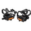 Bicycle Pedals with Toe Clip Straps, Cycling Pedals with Integrated Toe Clips and Cage Straps, Outdoor Afix, for Mountain and Road Bikes