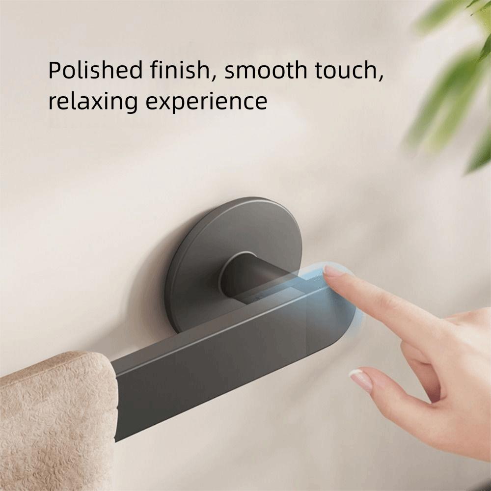 Waterproof Towel Rack Aluminum Storage Rack New Towel Pole  Home Bathroom