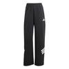 Womens Future Icons 3-Stripes Open-Hem Tracksuit Bottoms Black Women Streetwear JE0150
