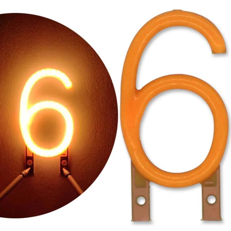 Number 0/1/2/3/4/5/6/7/8/9 Led Filament Dc 3V Cob Edison Yellow White Diy Candle Led Diodes Party Decoration Light Accessories