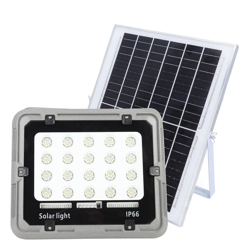 Kit Lampă Solară LED 200W 160 LED-uri IP66 Rezistent la Apă Telecomandă Kit Proiector Solar pentru Perete