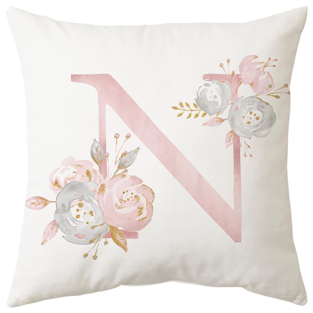Pillow Cover Letter Valentine's Day Living Room Sofa Pillow Car Waist Pillow Pillow Cover Bedroom