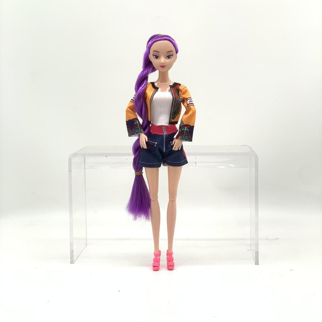 @_%Kpop Demon Hunters Vinyl Figurines New K-POP_@ Demon Slayer Miniatures Doll Lumimila Zoey Desktop Ornament Decoration Gifts_%