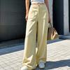 Women's Casual Loose Fit Knit Wide Leg Pants, Multi-Color Trousers for Everyday Wear