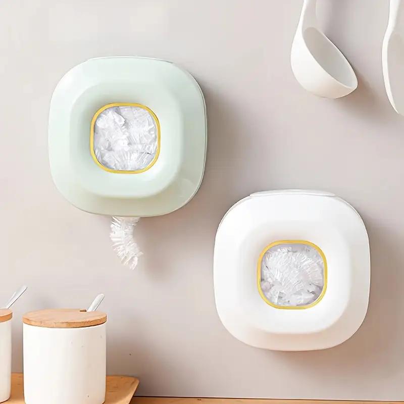 Punch-free Wall-mounted Plastic Wrap Storage Box Removable Disposable Plastic Bag Storage Box Kitchen Household Artifact