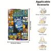 [Van Gogh Paintings Fleece Blanket] 1pc Van Gogh Paintings Soft Flannel Fleece Blanket Micro-Fleece Bed Sofa Luxury Warm Comfort