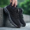 Hiking Shoes - No-Tie Rotating Buckle Closure, Slip-Resistant TPR Outsole, Lightweight Trekking Shoes for Camping - Breathable PU/Fabric Upper