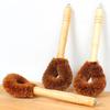 Natural Coconut Brown Non-stick Oil Long Handle Pot Brush Dish Washing Oil Cleaning Brush Can Hang Type Brush Household Cleaning