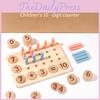 Kids 10 Digit Counter Early Education Number Match Arithmetic Board Kindergarten