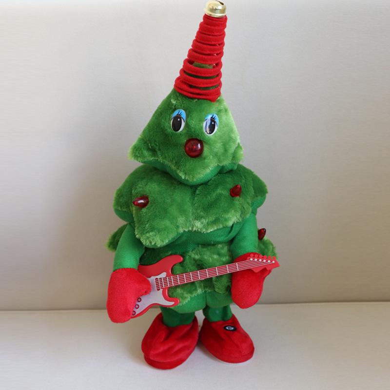 Christmas Tree That Can Sing, Dance and Record, Old Man Elk Doll, Electric Plush Toy, Christmas Gift