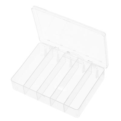 5 Fächer Angelköder Haken Box Köder Aufbewahrungskoffer Angelwerkzeug Tackle Organizer Sortierbox