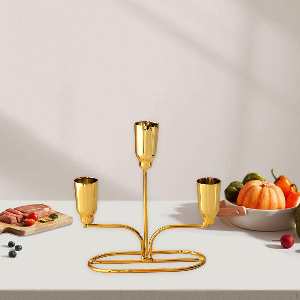 Candle Holder Iron Art for Festival Tabletop Decoration