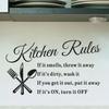 English Slogan Kitchen Dining Room Home Background Wall Beautification and Decoration Wall Stickers