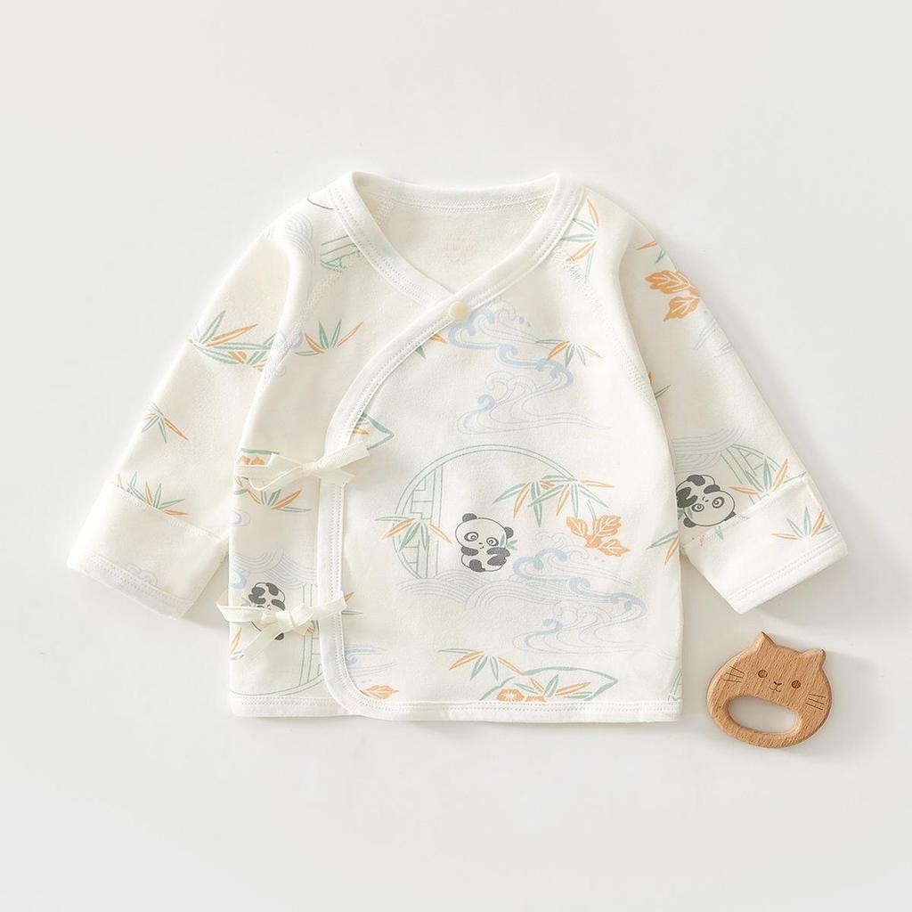 Newborn Baby Long-Sleeve Pure Cotton Top - 0-3 Months, Spring/Autumn